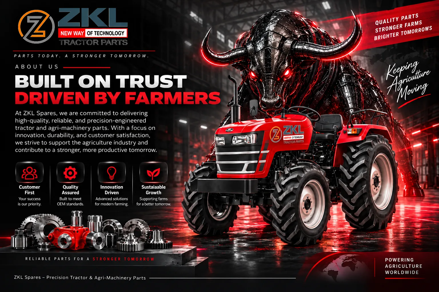 ZKL Spares precision tractor components