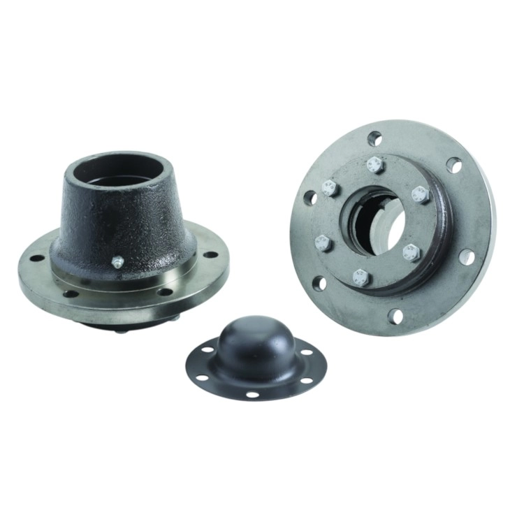 FRONT WHEEL HUB MAHINDRA MKM ROUND 6 HOLE- 6 HOLE CAP