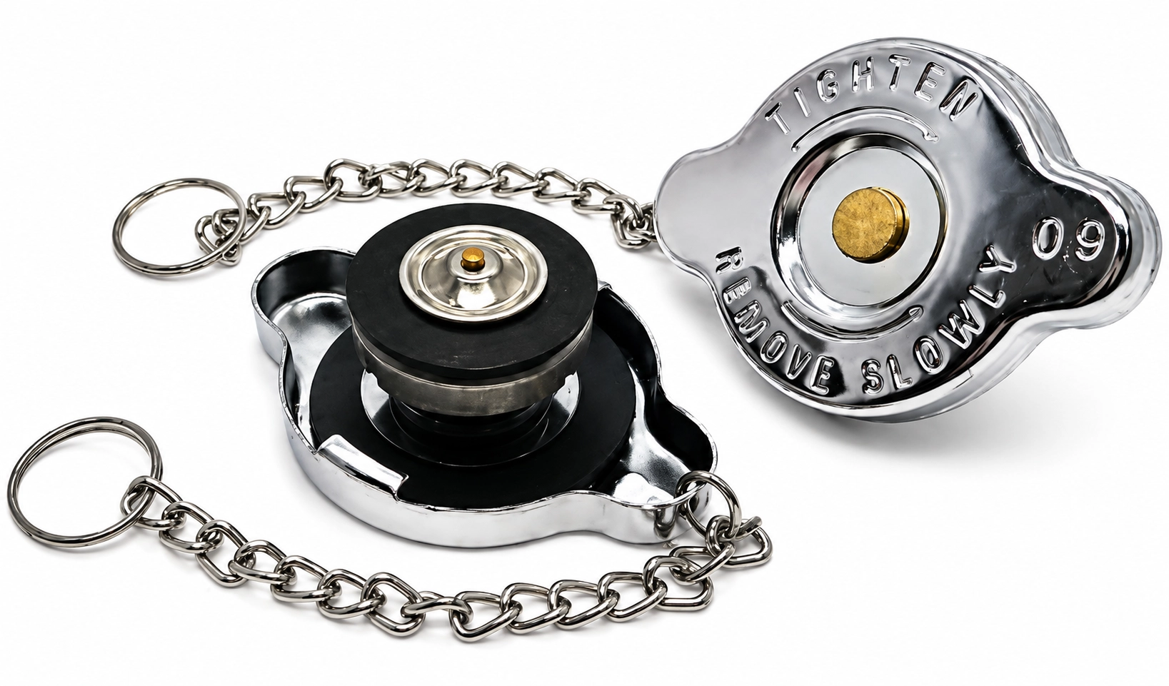 RADIATOR CAP SMALL WITH HEAVY DUTY CHAIN