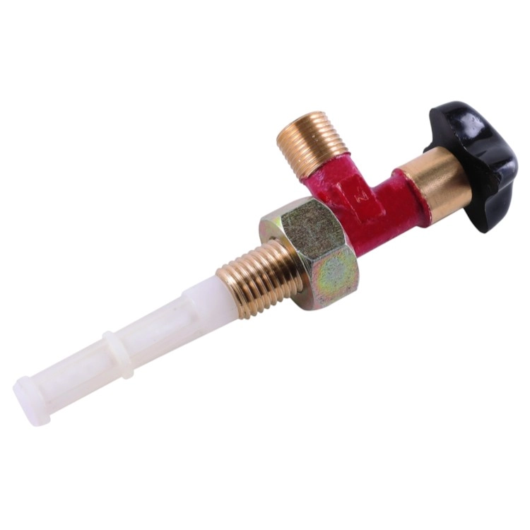 FUEL COCK ASSEMBLY SONALIKA NEW MODEL BRASS BODY WITH PLASTIC KNOB