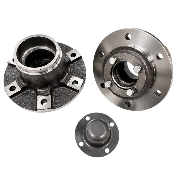 FRONT WHEEL HUB SWARAJ 735 XM 6 HOLE - 4 HOLE CAP
