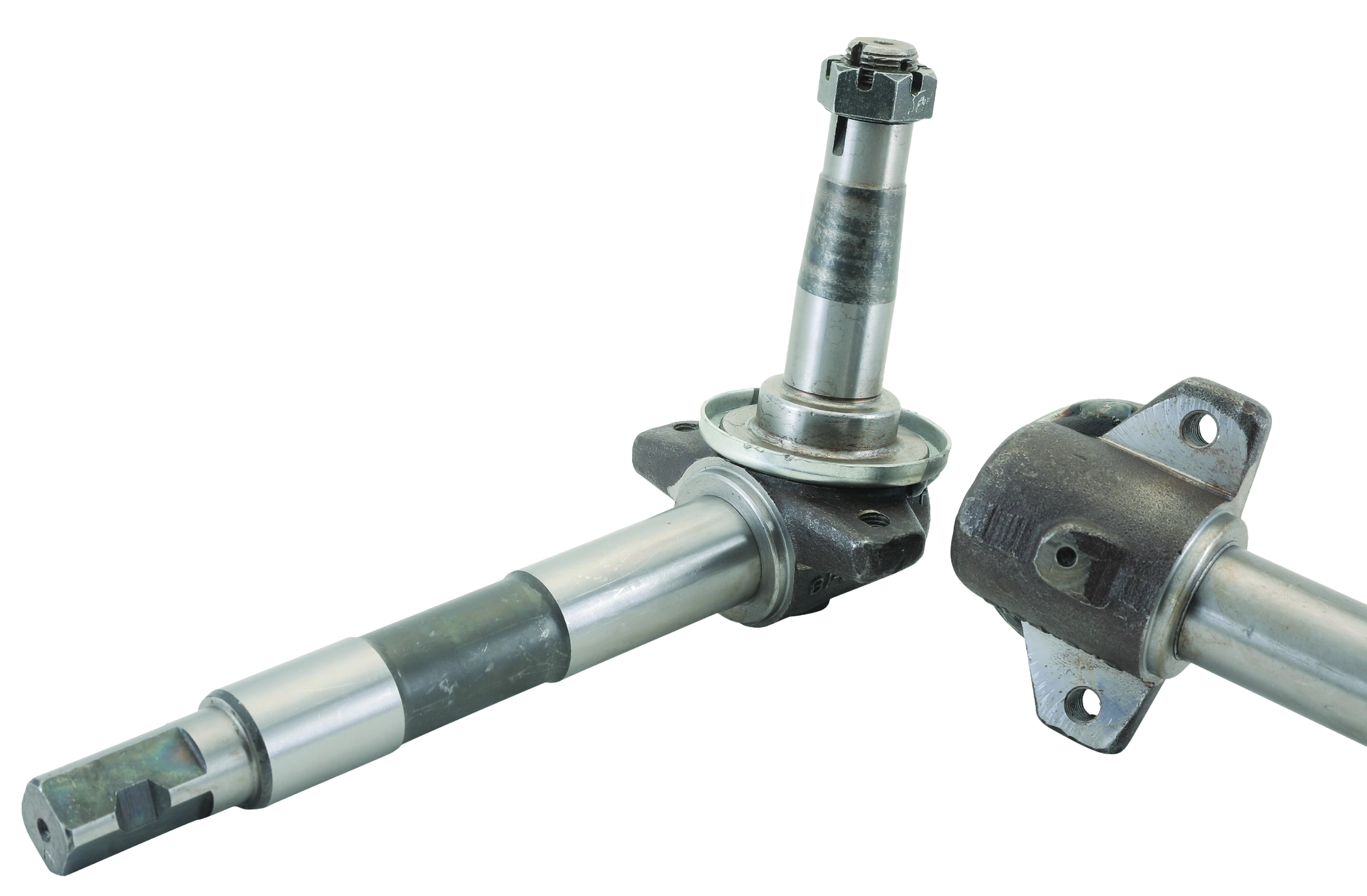FRONT AXLE EURO 60 SQUARE, HOLE TYPE (RIGHT) 10.5"INCH THICK ROD